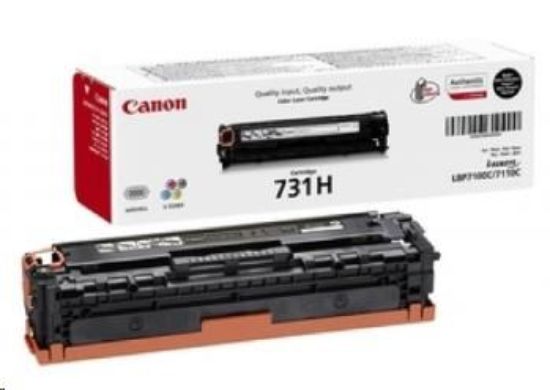 Obrázek Canon TONER CRG- 731H BK černá pro i- SENSYS LBP7100Cn, LBP7110Cw, MF623Cn, MF628Cw, MF8230Cn, MF8280Cw (2 400 str.)