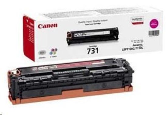 Obrázek Canon TONER CRG- 731M purpurový pro i- SENSYS LBP7100Cn, LBP7110Cw, MF623Cn, MF628Cw, MF8230Cn, MF8280Cw (1 500 str.)