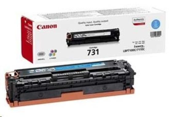 Obrázek Canon TONER CRG- 731C azurová pro i- SENSYS LBP7100Cn, LBP7110Cw, MF623Cn, MF628Cw, MF8230Cn, MF8280Cw (1 500 str.)