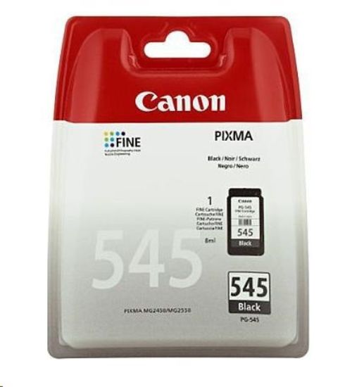 Obrázek Canon CARTRIDGE PG- 545 černá pro Pixma iP, Pixma MG, Pixma MX a Pixma TS 205, 305, 3151, 3451 (180 str.)