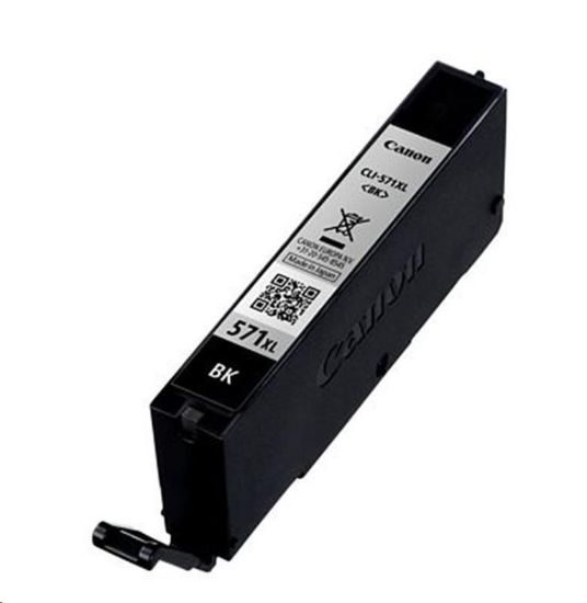 Obrázek CANON CARTRIDGE CLI- 571BK XL černá pro PIXMA MG575x, MG685x, MG775x, TS505x, TS605x, TS805x, TS905x (5565 str.)