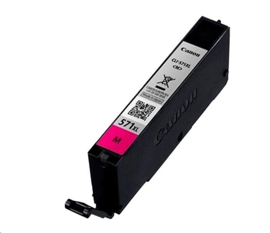 Obrázek CANON CARTRIDGE CLI- 571XL M purpurová pro PIXMA MG575x, MG685x, MG775x, TS505x, TS605x, TS805x, TS905x (715 str.)