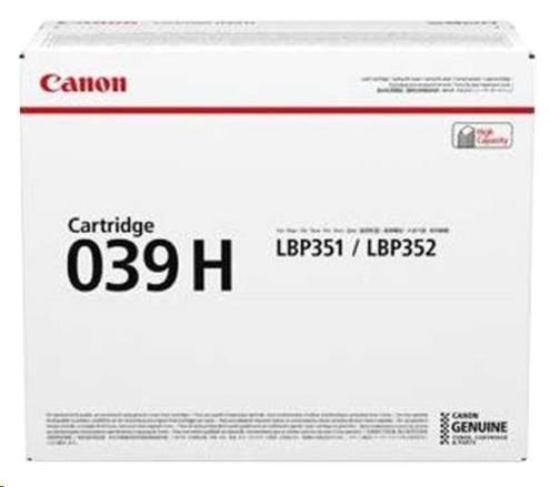 Obrázek Canon TONER CRG 039H černý pro i- Sensys LBP 351 a 352 (25 000 str.)