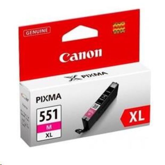 Obrázek Canon CARTRIDGE CLI- 551M XL purpurová pro IP 72x0, MX925, PIXMA IP7250, 8700, 8750, MG5450, 5550, 5600, 5650