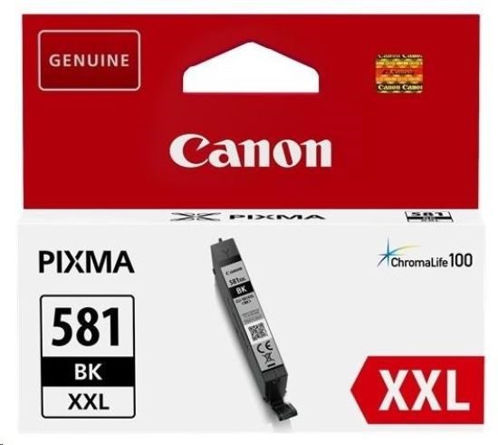 Obrázek Canon CARTRIDGE CLI- 581 XXL černá pro PIXMA TS615x, TS625x, TS635x, TR7550, TS815x (6 360 str.)