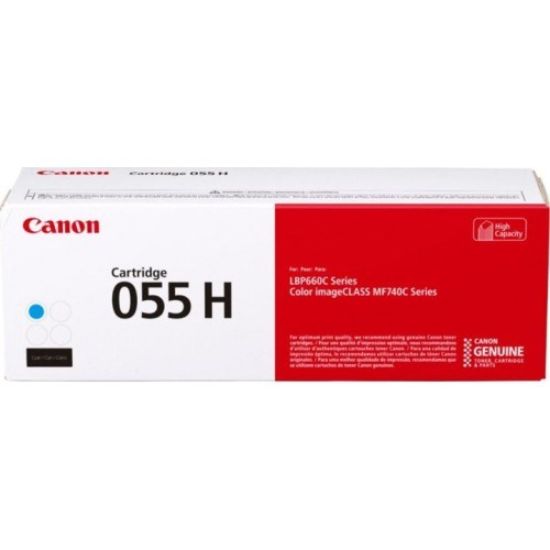 Obrázek Canon TONER CRG- 055H azurový pro i- SENSYS LBP663Cdw, LBP664Cx, MF742Cdw, MF744Cdw (5 900 str.)