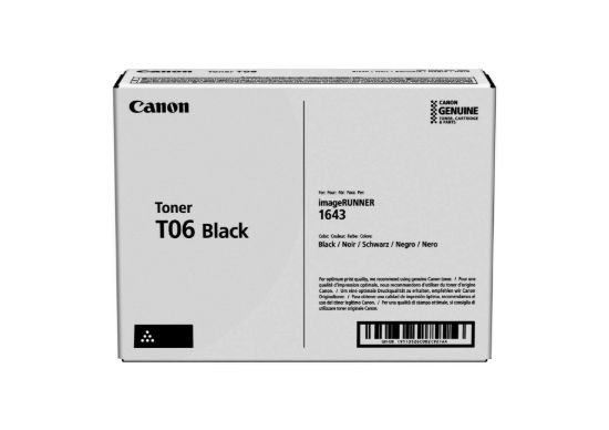 Obrázek CANON toner T06 BK černý pro iR 1643 (20 500 str.)