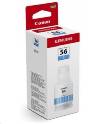 Obrázek Canon BJ INK GI- 56 C EUR Cyan Ink Bottle pro Maxify GX6050/ 3050/ 5550/ 7050/ 4050/ 5050/ 6550 (15755 str.)