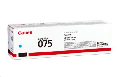 Obrázek Canon TONER 075 C azurová pro i- SENSYS LBP646Cdw, LBP647Cdw, MF664Cdw, MF667Cdw (1300 str.)