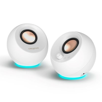 Obrázek Creative repro Pebble Pro - mobilní reproduktor - bílý