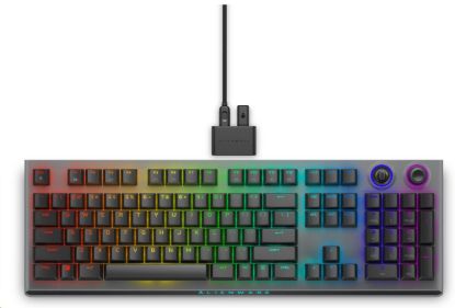 Obrázek DELL KLÁVESNICA Alienware Tri- Mode Wireless Gaming Keyboard - AW920K (Dark Side of the Moon)