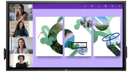 Obrázek DELL LCD P6524QT - 65"/ IPS/ LED/ 4K UHD/ 3840x2160/ 16: 9/ Touch/ 60Hz/ 9ms/ 1300: 1/ 350 cd/ m2/ HDMI/ DP/ VESA/ 3YNBD(210- BJKJ)