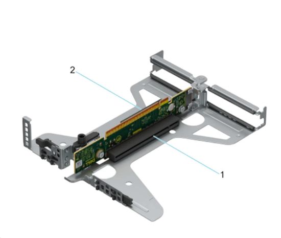 Obrázek DELL Riser Config 2 Butterfly Gen4 Riser (x8/ x8) PowerEdge R360 CK