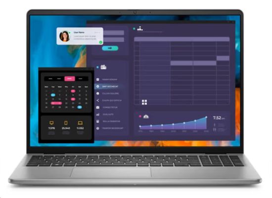 Obrázek BAZAR - DELL NTB Vostro 5640/7-150U/16GB/1TB SSD/16" FHD+/FgrPr/SmtCd/4 Cell/65W/WLAN/W11 Pro/3Y - Rozbaleno (Komplet)