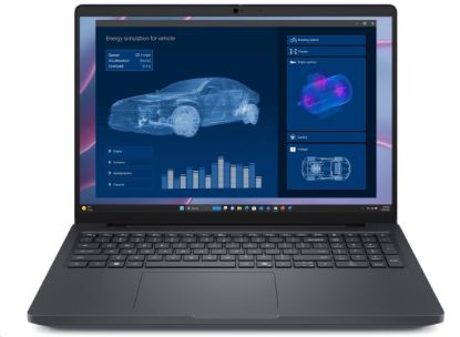 Obrázek DELL NTB Pro Max 16 MC16255/ AMD Ryzen AI 7 PRO/ 32GB/ 1TSSD/ 16" FHD+/ RTX PRO1000/ 130W Type- C/ WLAN/ Bck Kb/ W11 Pro/ 3Y PS NBD