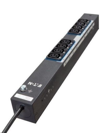 Obrázek Eaton G4 Základní Rack PDU, 0U, 22, 5U, vstup IEC- 60309, 3m kabel, 1ph, 7, 4kW, 32A, 200- 240V, 24 zásuvek (12)C13, (12)C39