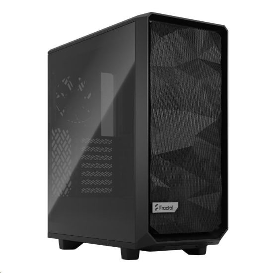 Obrázek FRACTAL DESIGN skříň Meshify 2 Compact Black TG Light Tint, USB 3.1 Type- C, 2x USB 3.0, bez zdroje, mATX