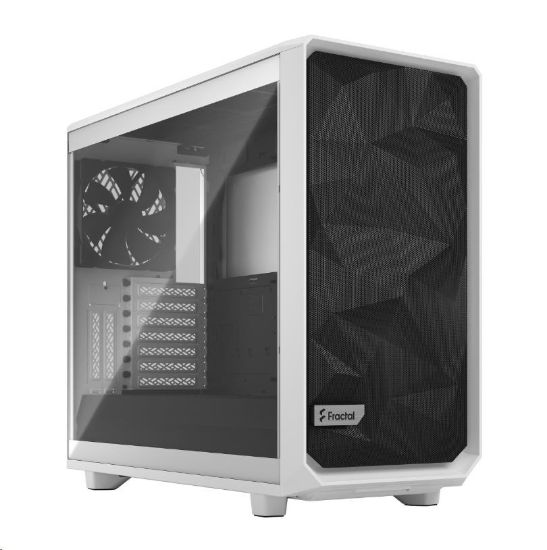 Obrázek FRACTAL DESIGN skříň Meshify 2 White TG Clear Tint, USB 3.1 Type- C, 2x USB 3.0, bez zdroje, E- ATX
