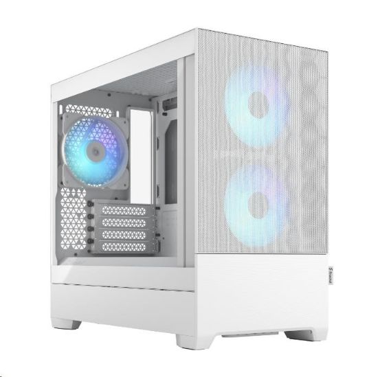 Obrázek FRACTAL DESIGN skříň Pop Mini Air RGB White TG Clear Tint, 2x USB 3.0, bez zdroje, mATX