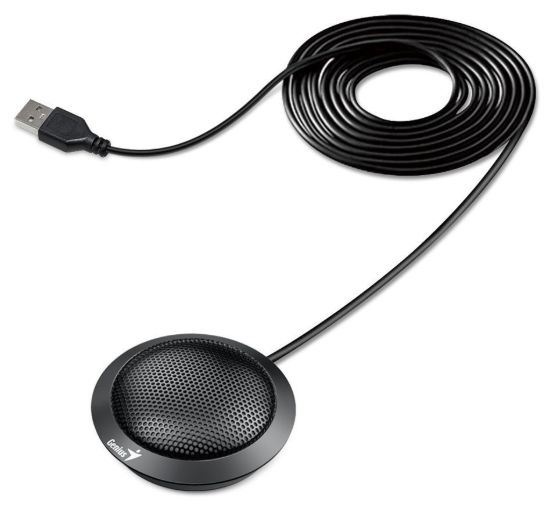 Obrázek GENIUS mikrofon MIC- 100U, stolní, drátový, USB, černá