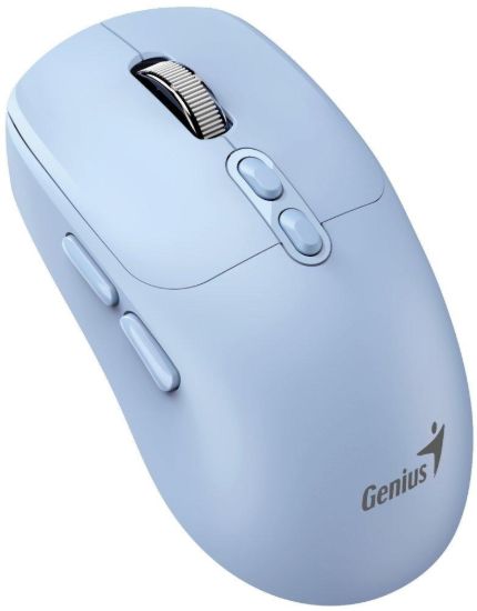 Obrázek GENIUS myš NX- 8080S BT/ duální Bluetooth + 2, 4GHz/ 1600 dpi/ Copilot/ bezdrátová/ tichá/ modrá