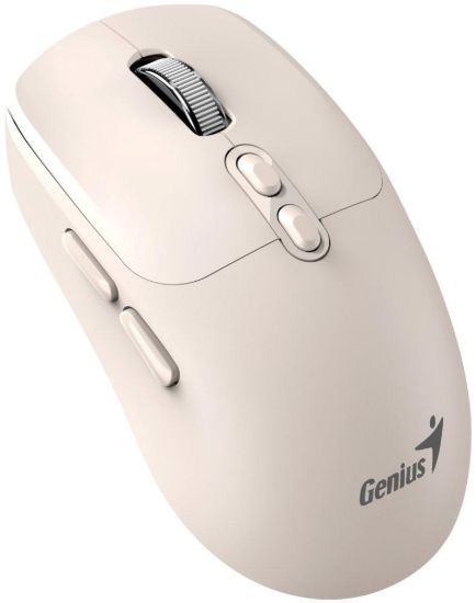 Obrázek GENIUS myš NX- 8080S BT/ duální Bluetooth + 2, 4GHz/ 1600 dpi/ Copilot/ bezdrátová/ tichá/ béžová