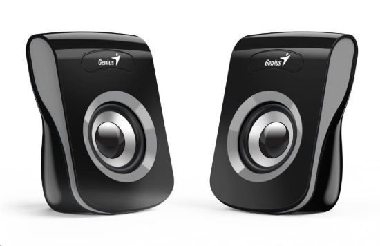 Obrázek GENIUS repro SP- Q180 Iron Gray, 2.0, 6W, USB napájení, 3, 5" jack, černo- šedé