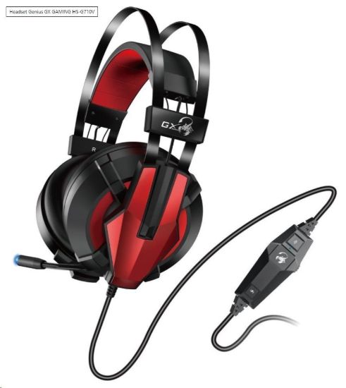 Obrázek GENIUS sluchátka GX GAMING headset - HS- G710V/ 7.1/ vibrační/ USB/ ovládání hlasitosti