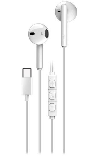 Obrázek GENIUS Sluchátka HS- M366, mikrofon, USB- C, bílá