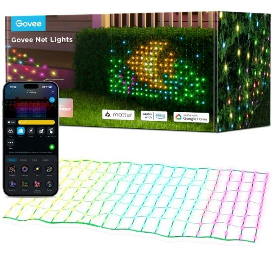 Obrázek Govee RGBIC venkovní světelná síť - 1, 2 x 1, 2m Matter