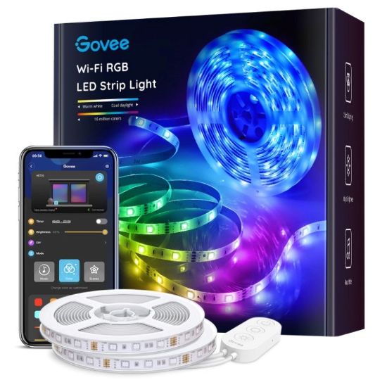 Obrázek BAZAR - Govee WiFi RGB Smart LED pásek 10m - Poškozený obal (Komplet)