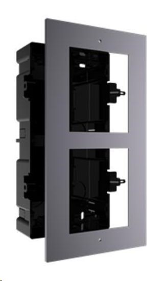 Obrázek HIKVISION DS- KD- ACF2, rámeček pro modulární interkom, pro 2 moduly, zápustná montáž