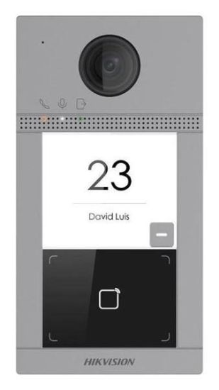 Obrázek HIKVISION DS- KV8113- WME1(B)/ Flush, IP dveřní interkom 1- tlač., čtečka karet, 2MPx kamera, WiFi, zápustný