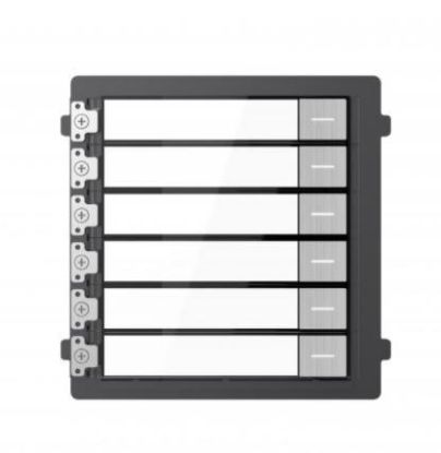 Obrázek HIKVISION DS- KD- KK/ S, Modul interkomu se 6 tlačítky; nerez
