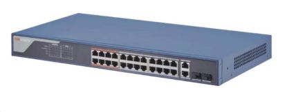 Obrázek HIKVISION DS- 3E1326P- SI, Smart managed switch 24x100TX PoE+2x uplink Gb Combo port, 370W, Super PoE