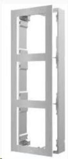 Obrázek HIKVISION DS- KD- ACW3/ S, 3- rámeček interkomu pro povrchovou montáž; nerez