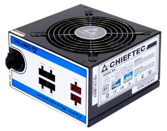 Obrázek CHIEFTEC zdroj A80 Series, CTG- 750C, 750W, 12cm fan, Active PFC, Modular, Retail, 85+