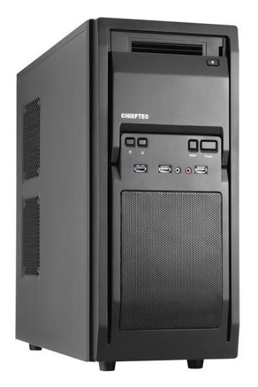 Obrázek CHIEFTEC skříň Libra Series/ Miditower, LF- 02B- OP, Black, USB 3.0, bez zdroje
