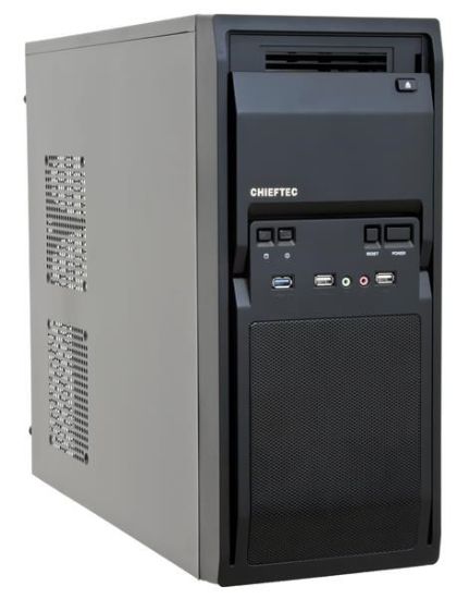 Obrázek CHIEFTEC skříň Libra Series/ Miditower, LG- 01B- OP, Black, USB 3.0, bez zdroje