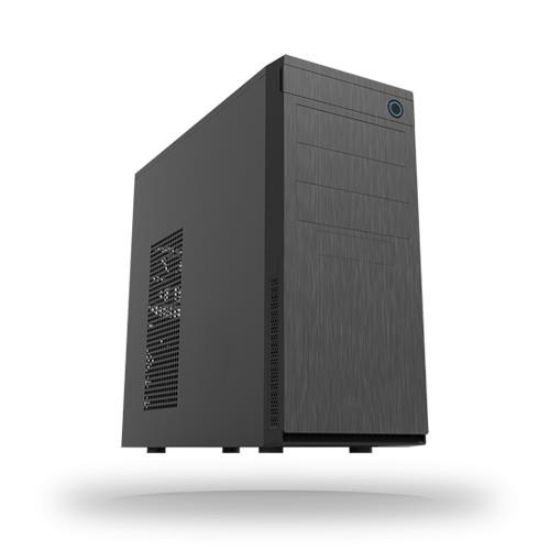 Obrázek CHIEFTEC skříň Elox Series HC- 10B, Miditower, USB 3.0, Black with Hair brush design front panel, bez zdroje