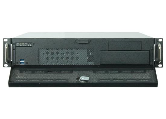 Obrázek CHIEFTEC skříň Rackmount 2U UNC- 210, mATX, half height PCI slots, Black, bez zdroje