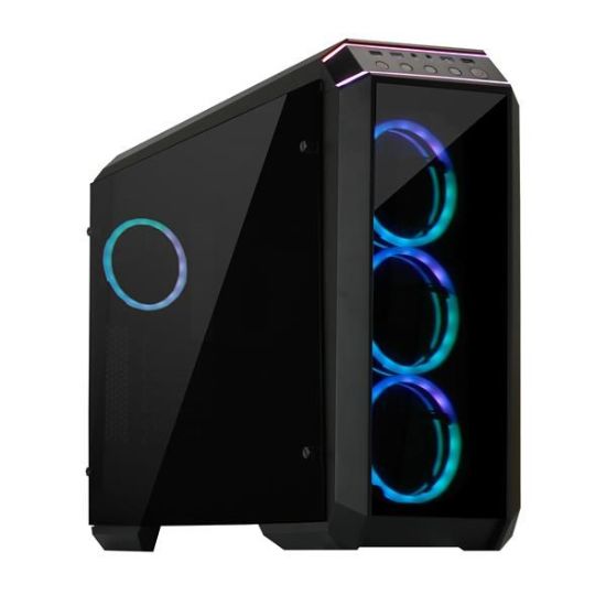 Obrázek CHIEFTEC skříň Miditower STALLION II, GP- 02- OP Black, 4x RGB Rainbow Fan, 2 x USB 3.0/ 1x USB 2.0, side glass