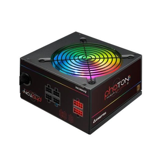 Obrázek CHIEFTEC zdroj Photon Series, CTG- 750C- RGB, 750W, 12cm RGB fan, Active PFC, Modular, Retail, 85+