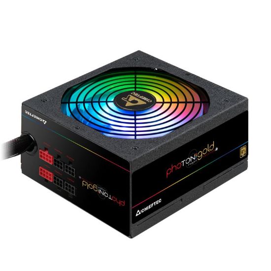 Obrázek CHIEFTEC zdroj Photon Gold, GDP- 650C- RGB, 650W, ATX- 12V V.2.3/ EPS- 1alt01- 202V, PS- 2, 14cm RGB fan, >90%