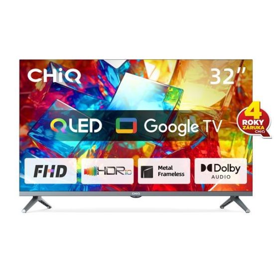 Obrázek CHiQ  FHD QLED TV 32" L32QM8T Google TV záruka 2+2 roky