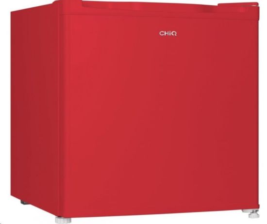 Obrázek CHiQ CSD46D4RE minibar, 46 litrů, 2 přihrádky, 0 °C až +10 °C, 39 dB, červený - rozbaleno