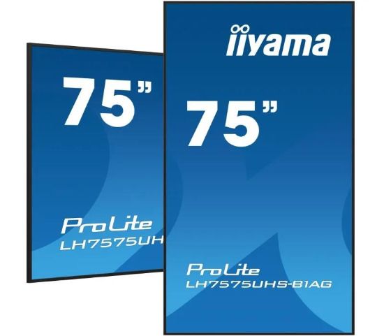 Obrázek Iiyama ProLite IDS, 24/ 7, 190.5 cm (75''), 4K, USB, RS232, Ethernet, Android, kit (RS232), black
