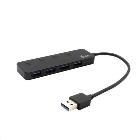 Obrázek i- tec USB 3.0 nabíjecí HUB 4port s individuálními vypínači