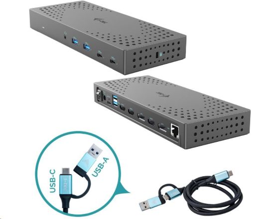 Obrázek i- tec USB 3.0 / USB- C / Thunderbolt, 3x 4K Docking Station Gen 2 + PD 100W