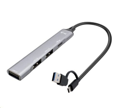 Obrázek i- tec USB- A/ USB- C Metal HUB 1x USB- C 3.1 + 3x USB 2.0